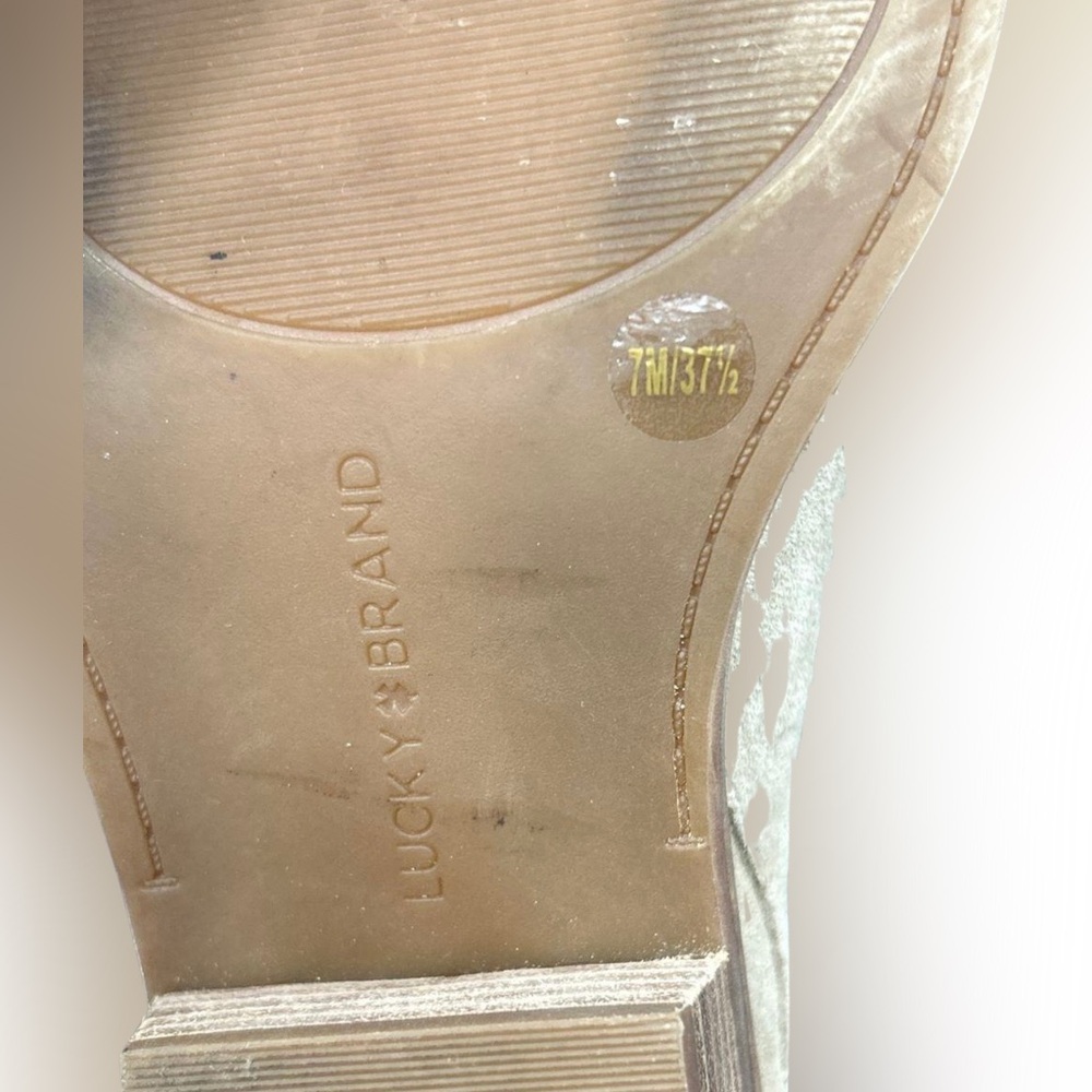 Lucky Brand Beige Suede Flats - Picture 4 of 5